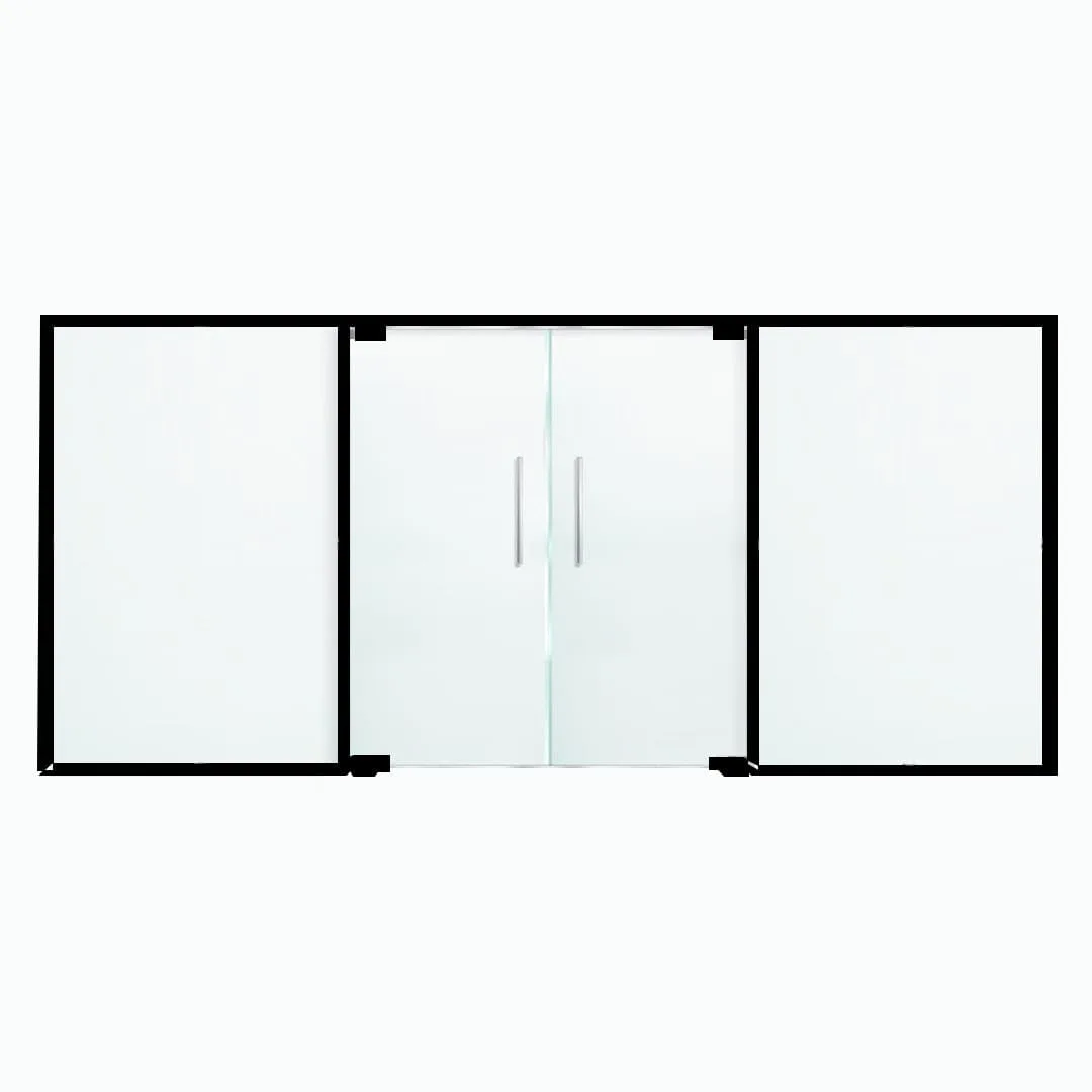 03- Double doors with two vertical sections