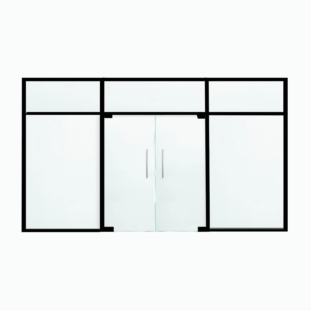 06- Double doors with a transom
